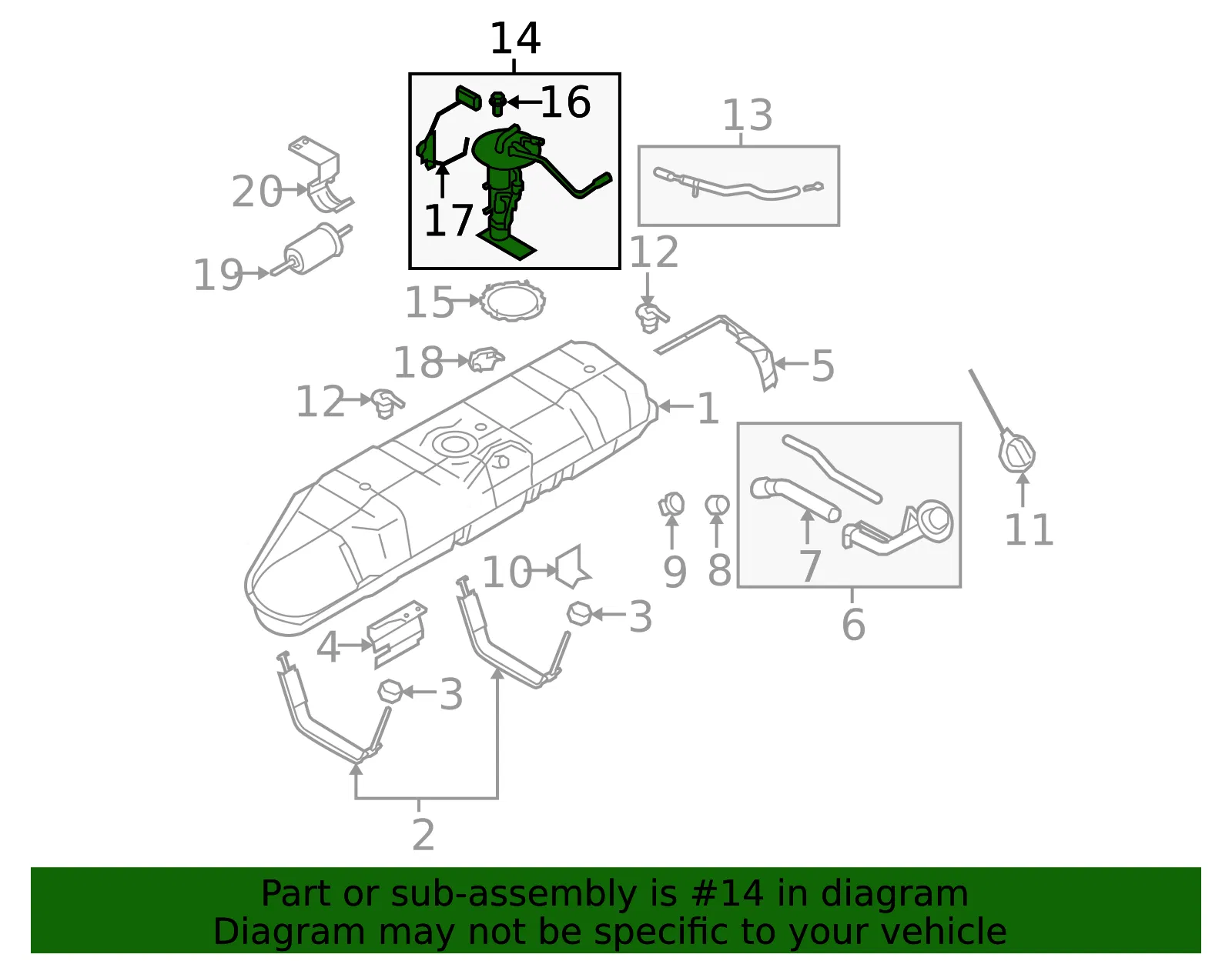 Motorcraft™ Fuel Pump Module Assembly - Ford (PFS-1456)
