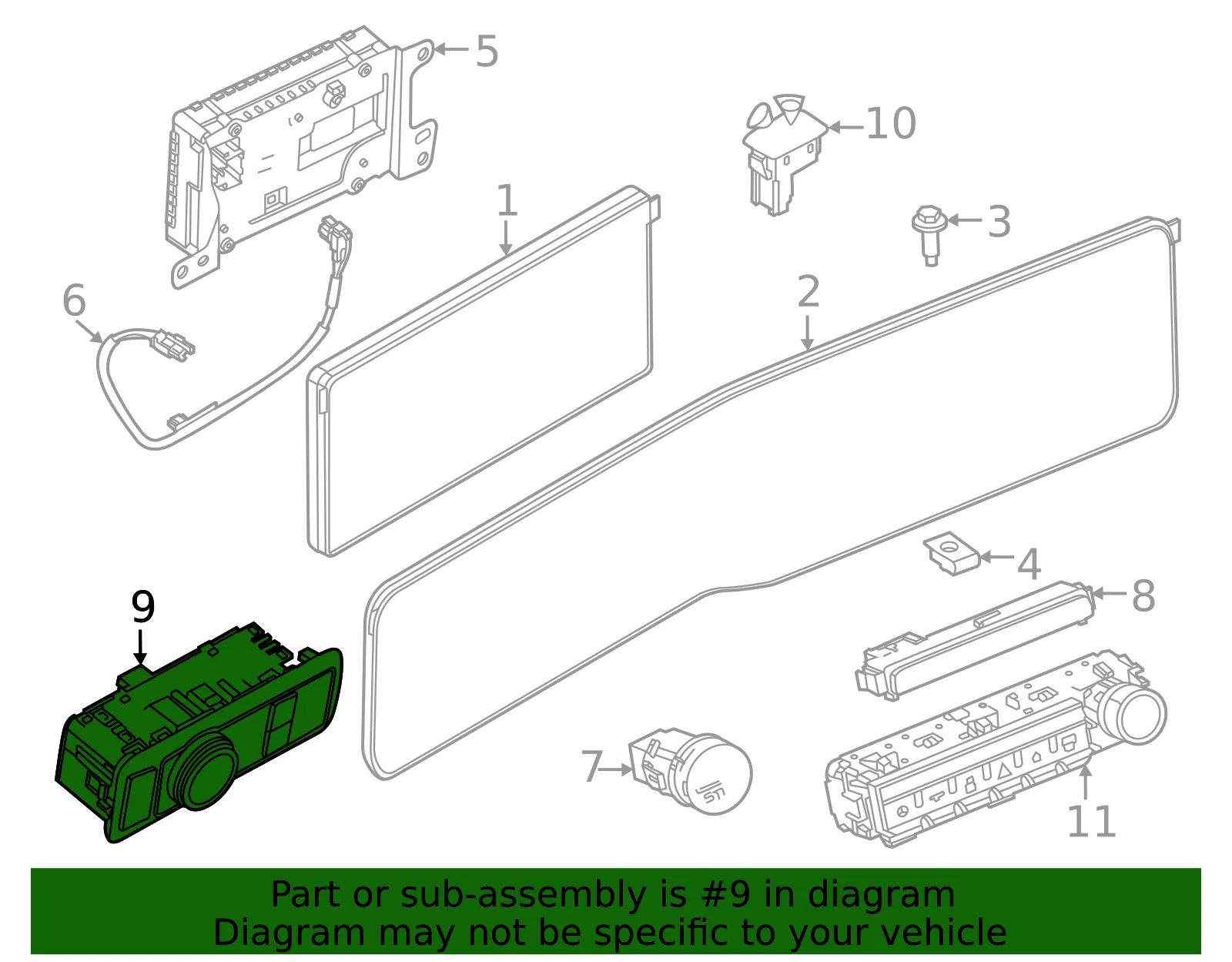 Headlight Switch - Ford (PR3Z-11654-BB)