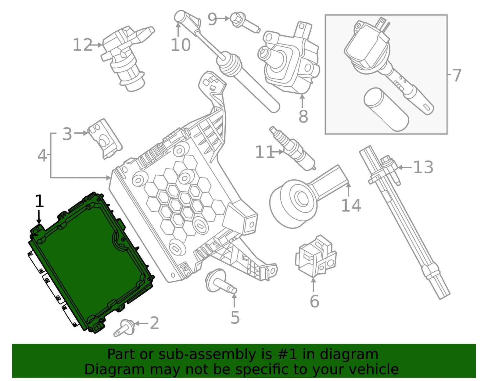 Engine Control Module (ECM) - Ford (PR3Z-12A650-H)