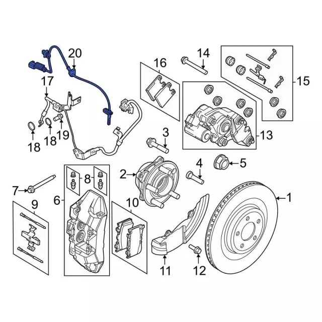 ABS Sensor - Ford (PR3Z-2C190-A)