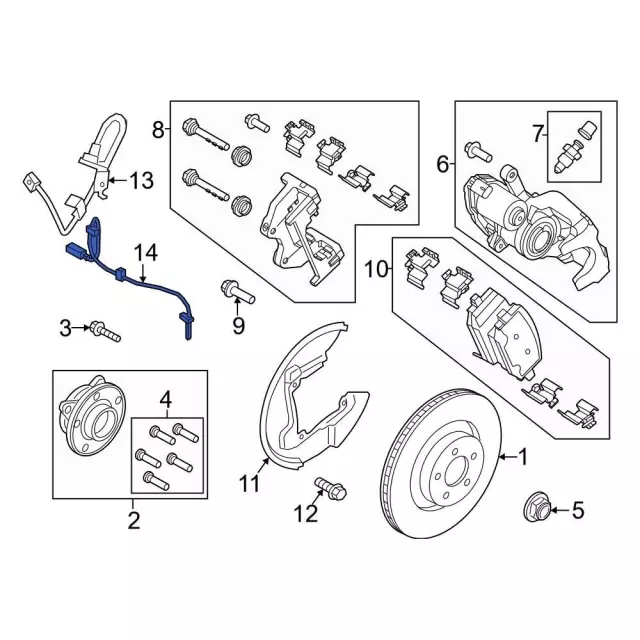 ABS Sensor - Ford (PR3Z-2C190-A)