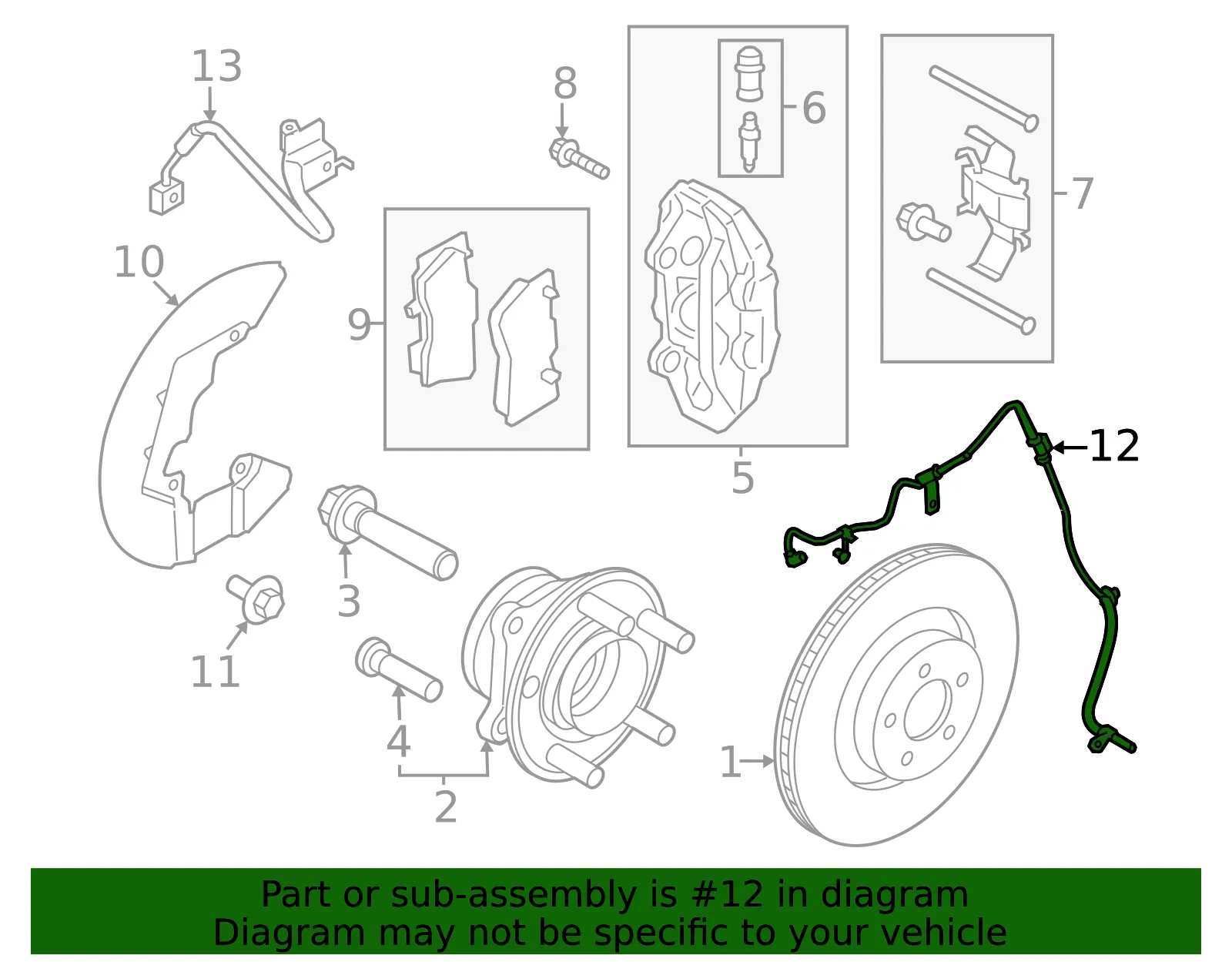 ABS Sensor - Ford (PR3Z-2C204-C)