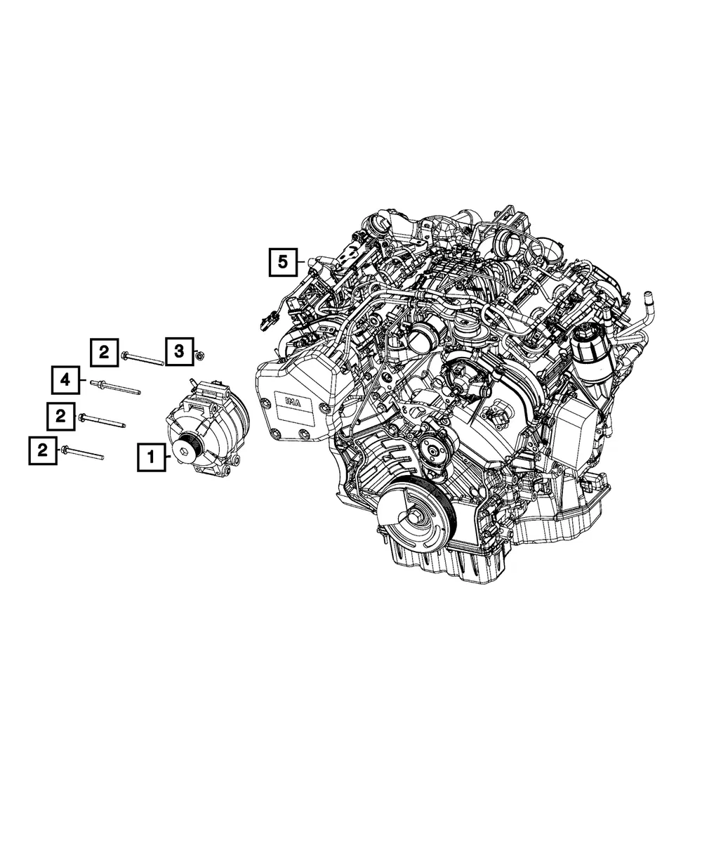 Engine Generator, Remanufactured - Mopar (R4801835AD)