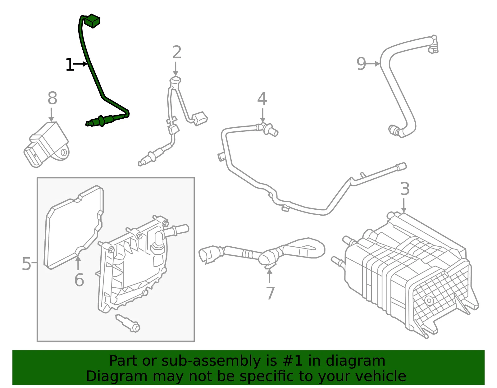 Oxygen Sensor - Ford (RB3Z-9F472-C)