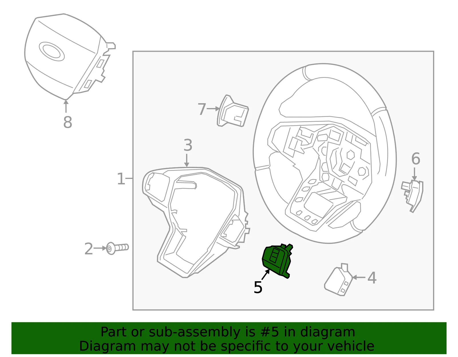 Switch Assembly Control - Ford (RB5Z-9C888-BB)