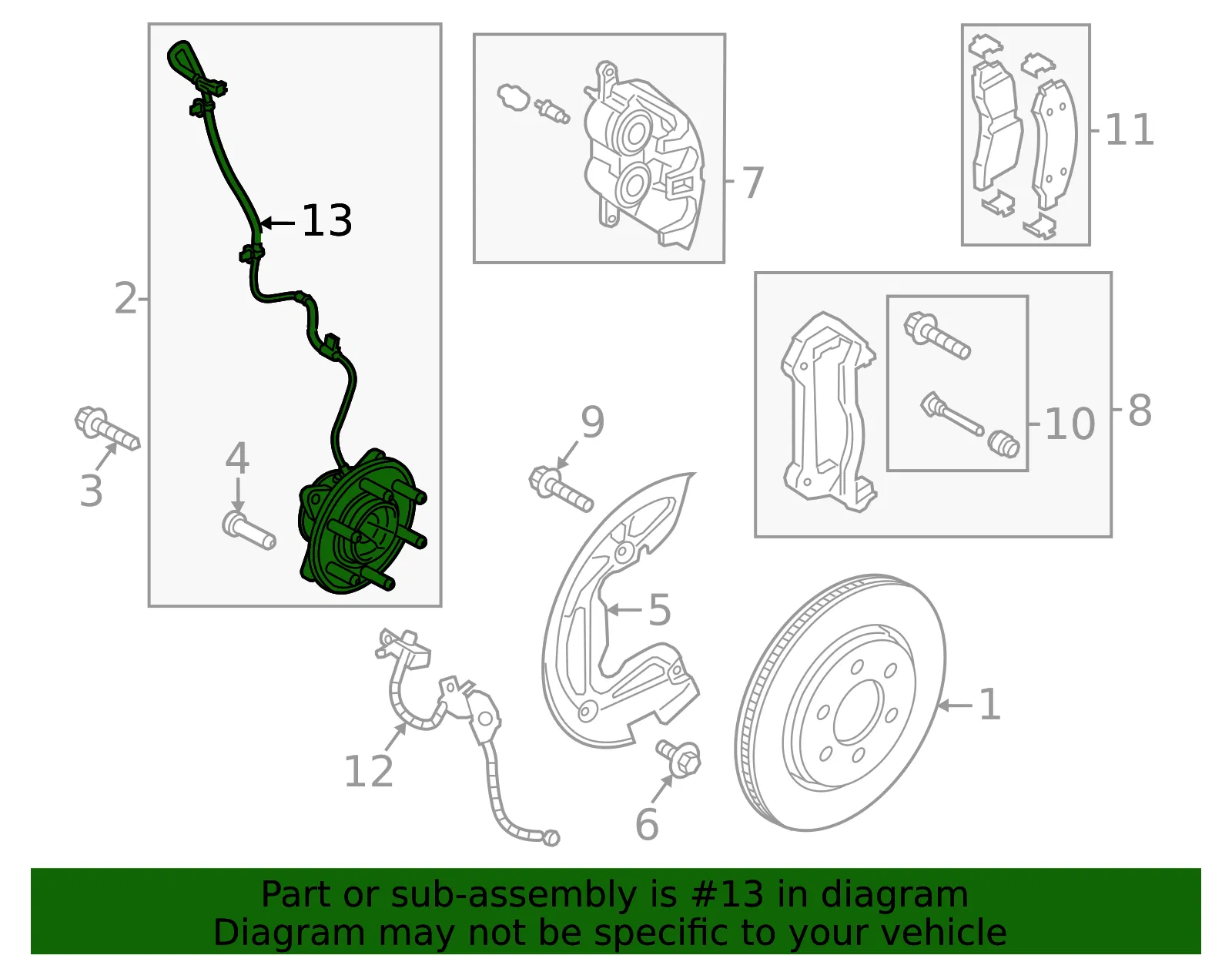 ABS Sensor - Ford (RL1Z-2C204-A)