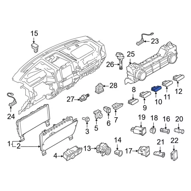 Switch Assembly Control - Ford (RL3Z-14B596-FA)