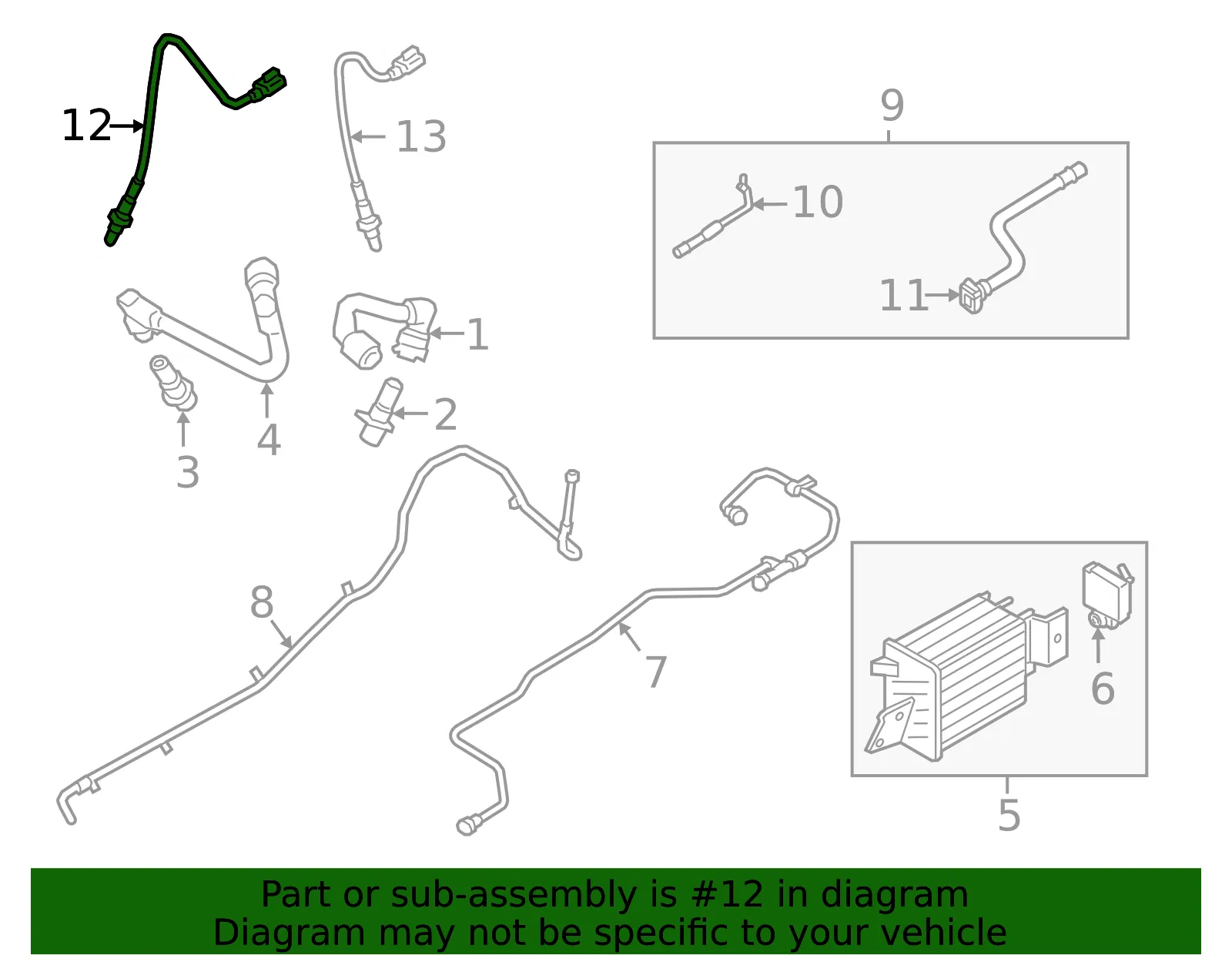 Oxygen Sensor - Ford (RL3Z-9F472-C)