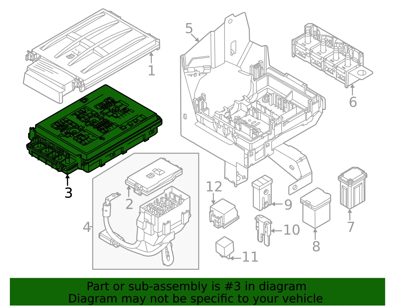 Fuse Box - Ford (SC3Z-14A068-B)