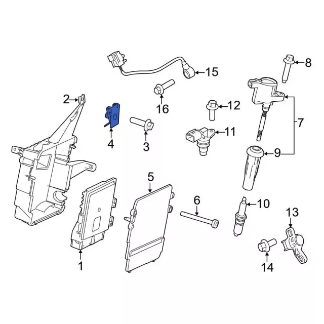 Engine Control Module (ECM) Nut - Ford (W711670S439)