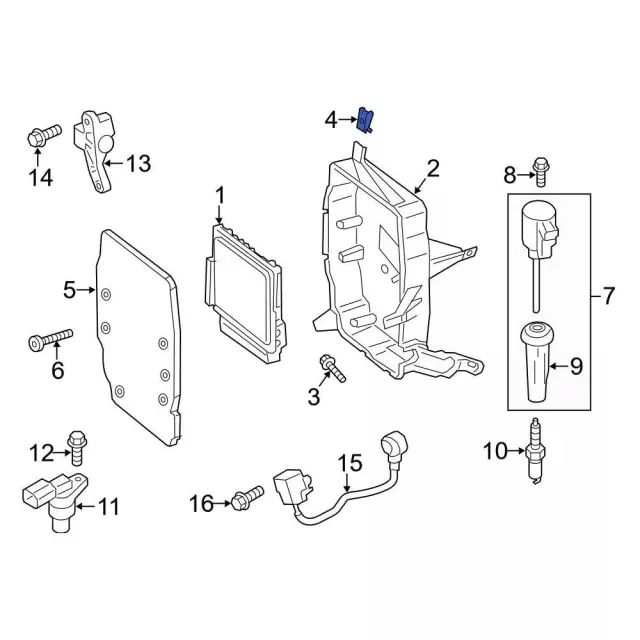 Engine Control Module (ECM) Nut - Ford (W711670S439)