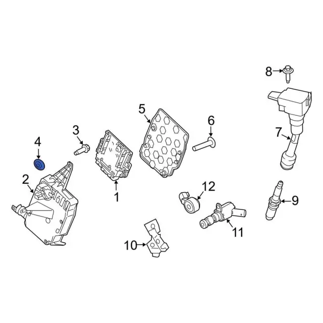 Engine Control Module (ECM) Nut - Ford (W711670S439)