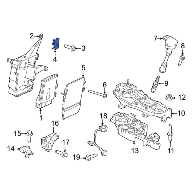 Engine Control Module (ECM) Nut - Ford (W711670S439)