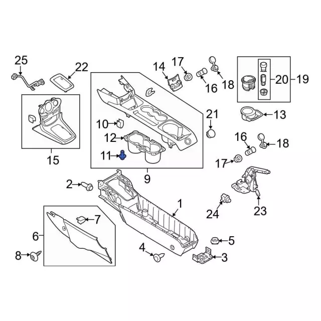 Radio Module Interface Screw - Ford (W715260-S424)