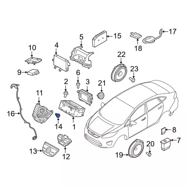 Radio Module Interface Screw - Ford (W715260-S424)
