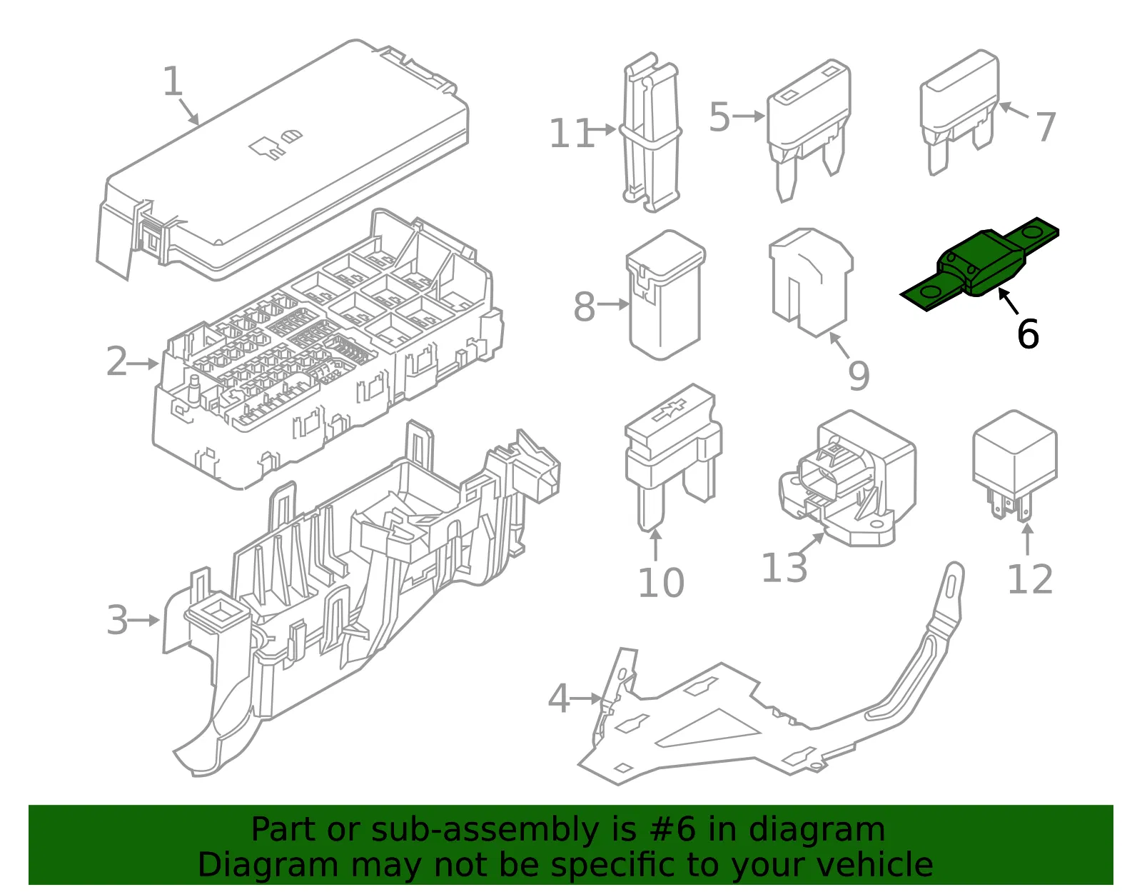 Main Fuse - Ford (ae9z14526aa)