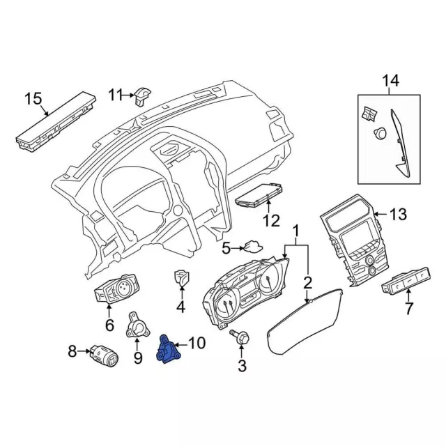 Ignition Starter Switch Bracket - Ford (bb5z11a153a)