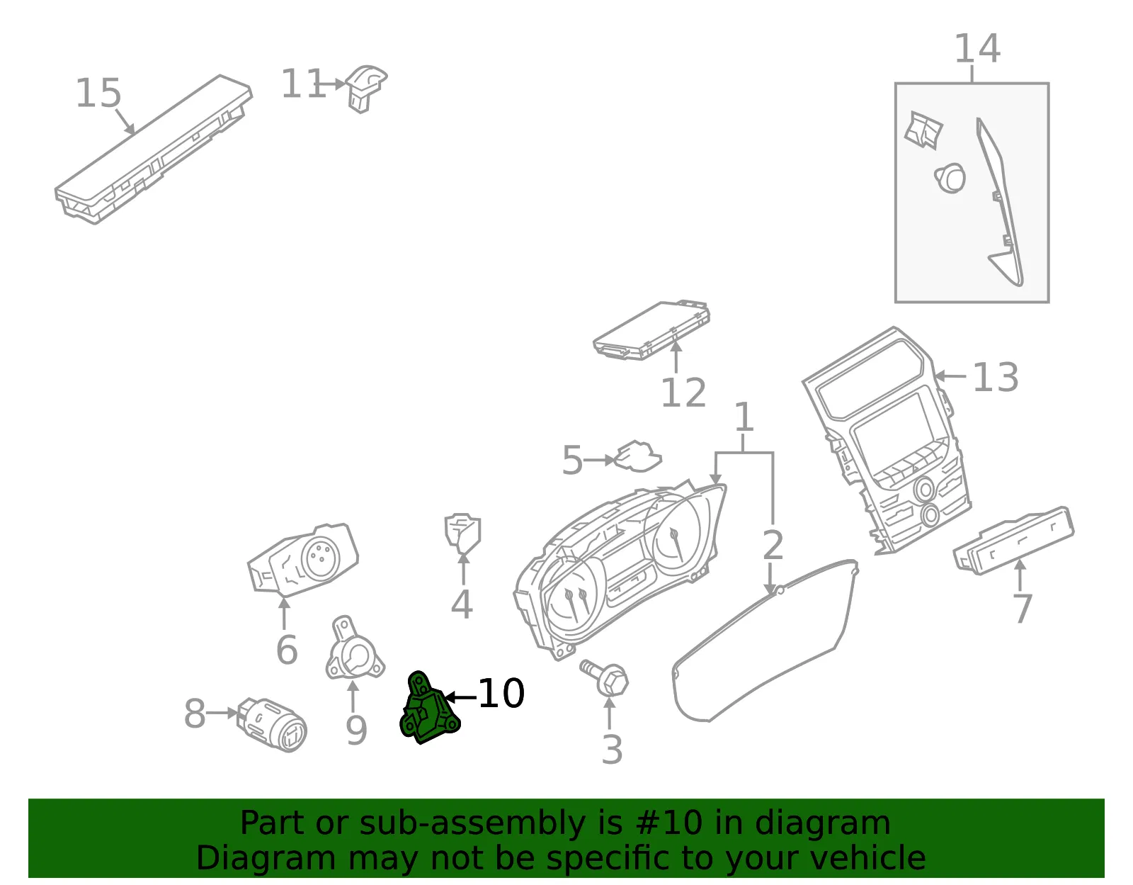 Ignition Starter Switch Bracket - Ford (bb5z11a153a)