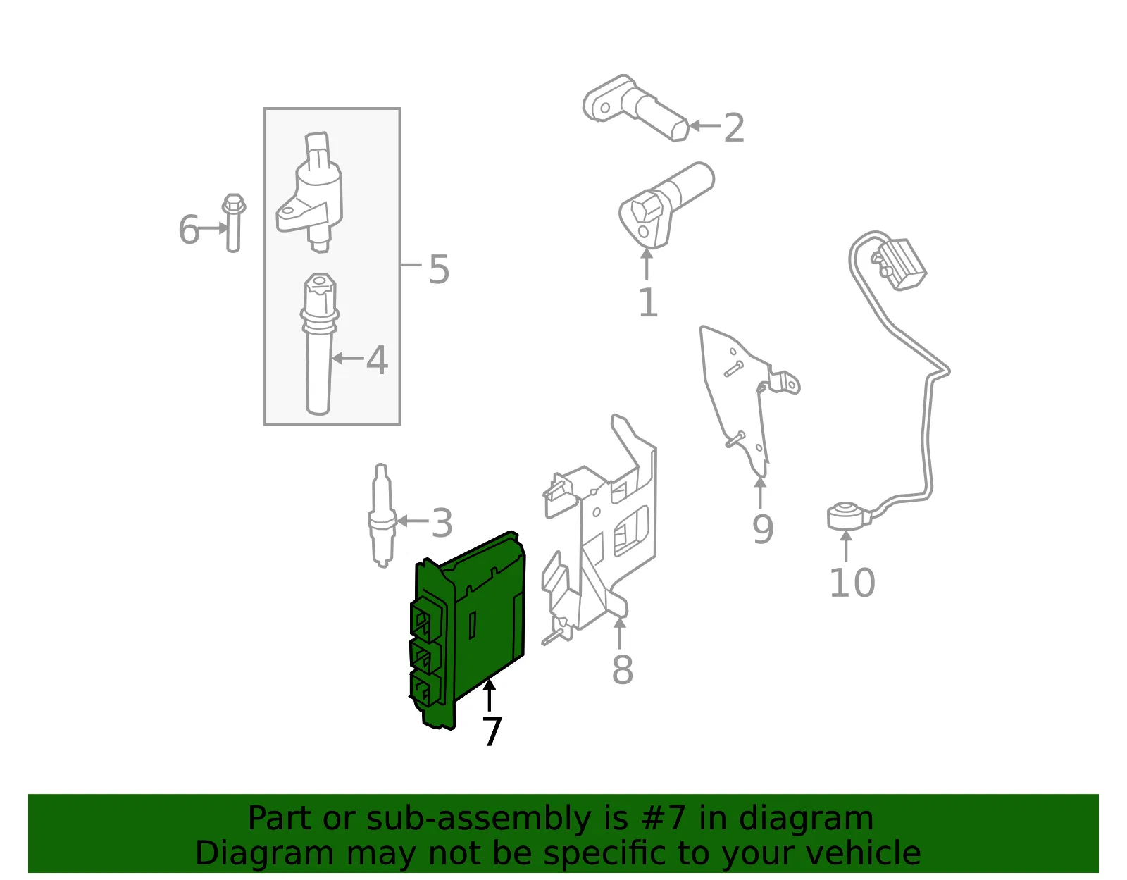 Engine Control Module (ECM) - Ford (bc2z12a650amc)
