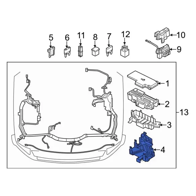 Fuse Box Bracket - Ford (bc3z14a254aa)