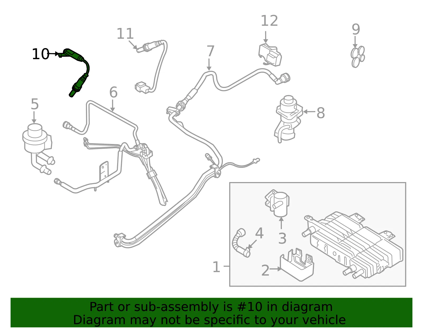 Oxygen Sensor - Ford (be5z9f472b)