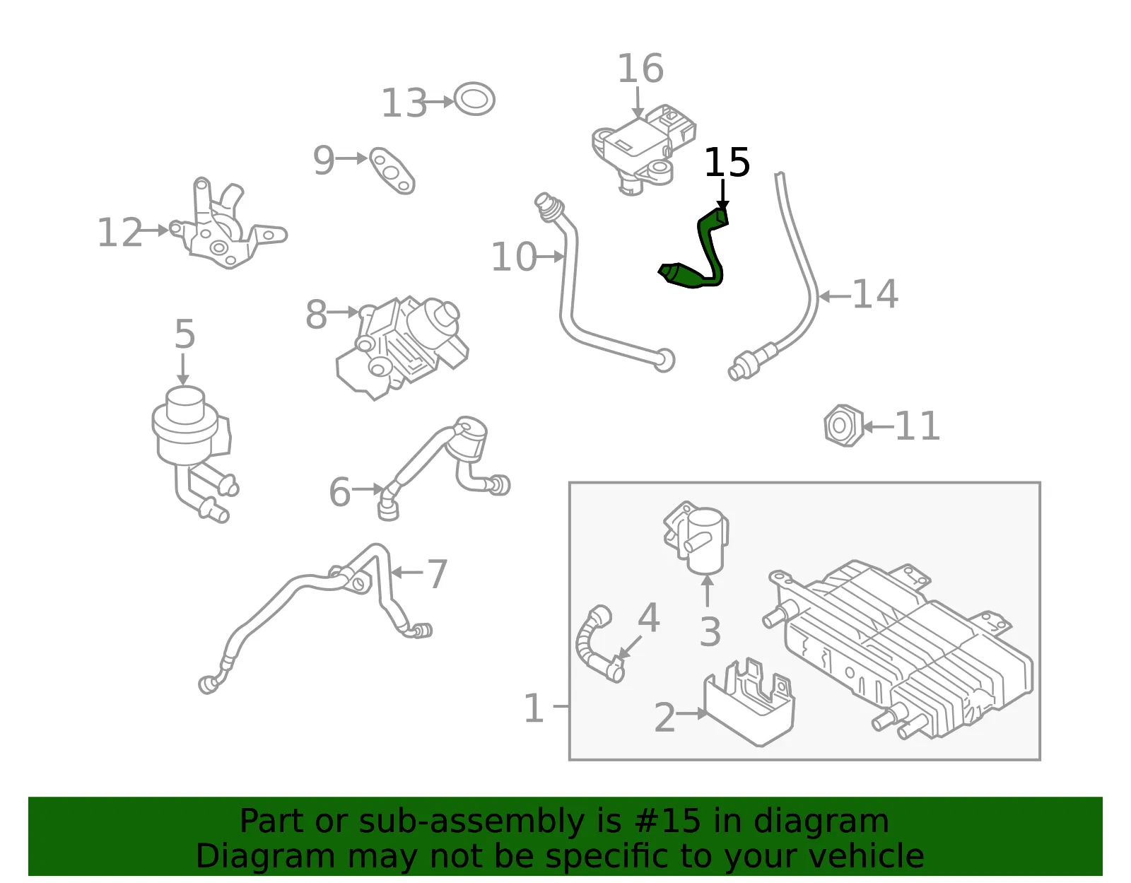 Oxygen Sensor - Ford (be5z9g444d)