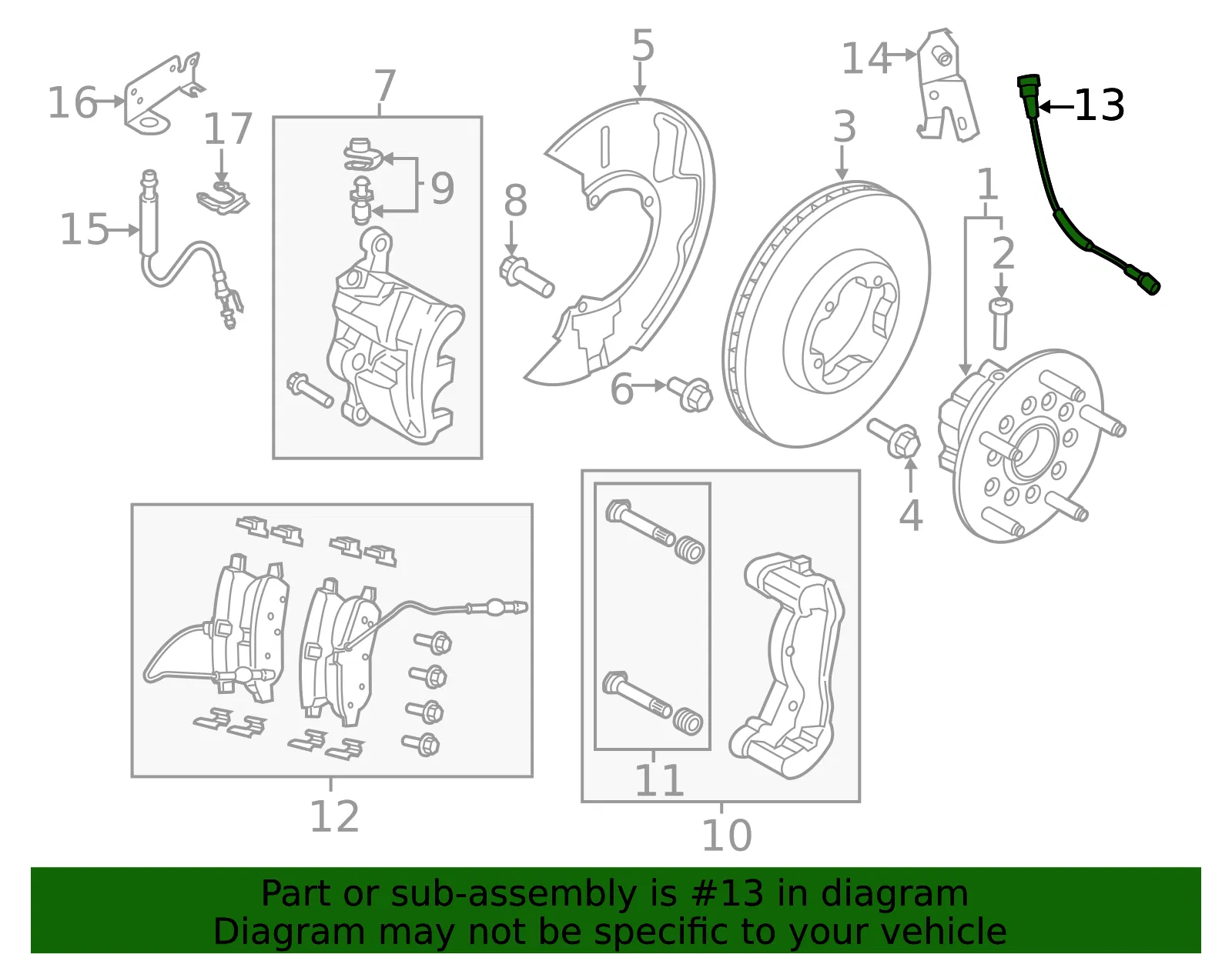 ABS Sensor - Ford (bk3z2c204b)