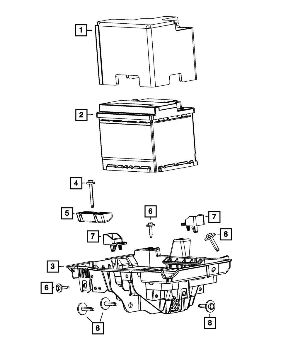 Storage Battery, Latin America - Mopar (blh5f001aa)