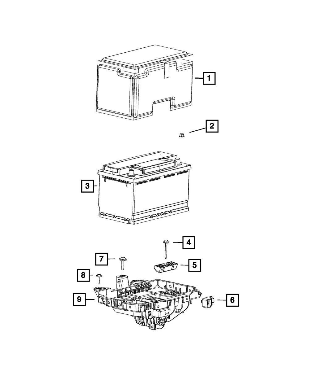 Storage Battery, Latin America - Mopar (blh6f001aa)