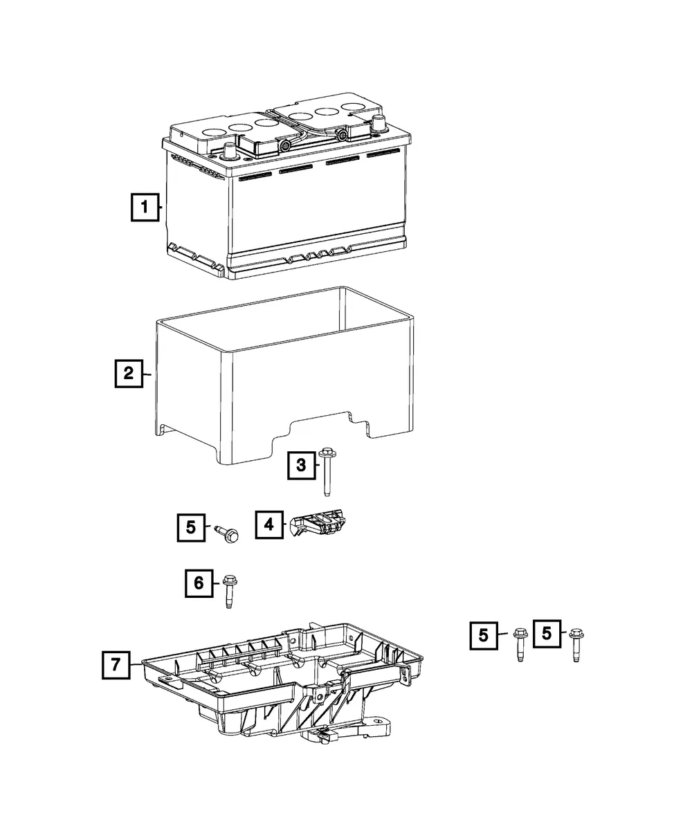 Storage Battery - Mopar (blh7a001aa)