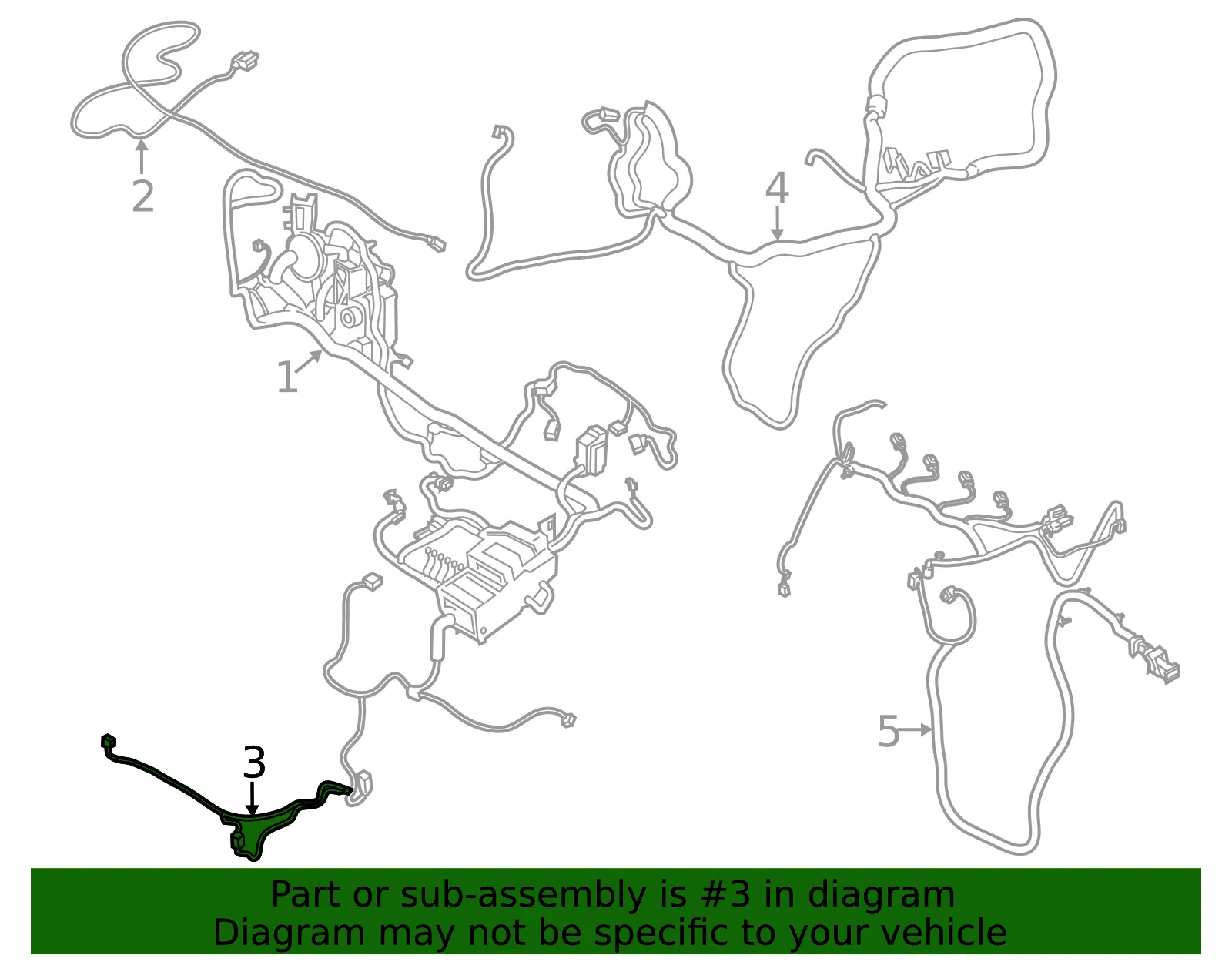 Engine Compartment Wiring Harness - Ford (bm5z14a411a)