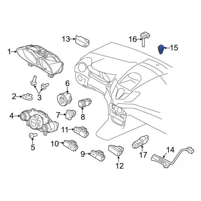 Sun Load Temperature Sensor - Ford (c1bz19e663a)