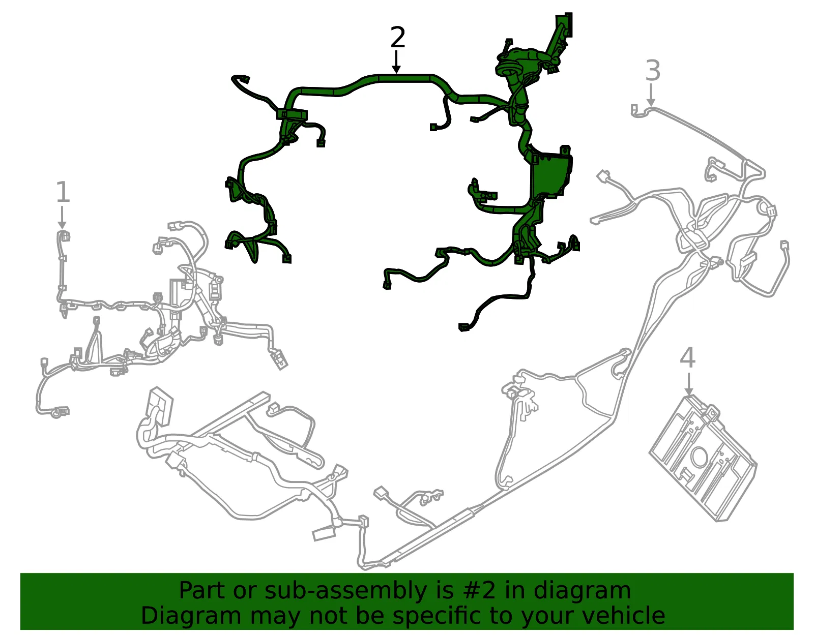 Engine Wiring Harness - Ford (ce8z14290ba)