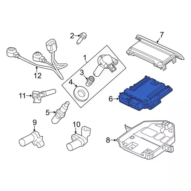 Engine Control Module (ECM) - Ford (cl3z12a650aug)