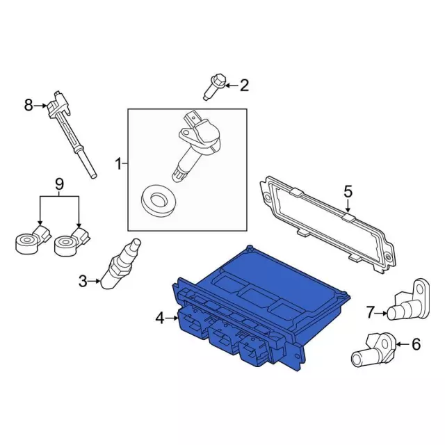 Engine Control Module (ECM) - Ford (cl3z12a650caanp)