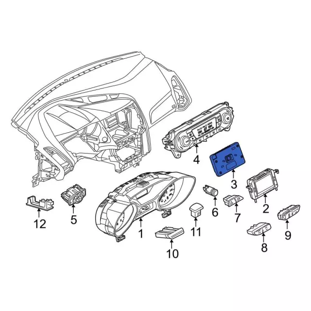 GPS Navigation Control Module - Ford (cm5z14d212da)