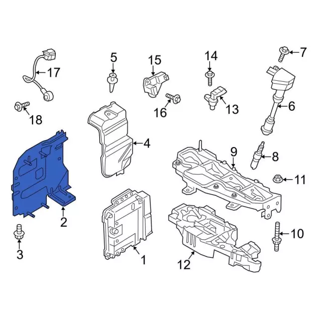 Engine Control Module (ECM) Bracket - Ford (cv2z12a659a)
