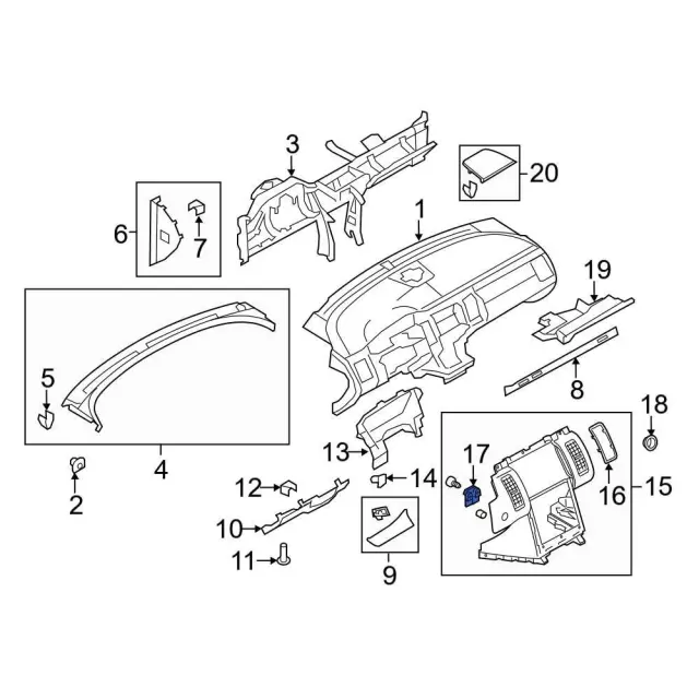 Ignition Starter Switch Bracket - Ford (da8z11a669a)