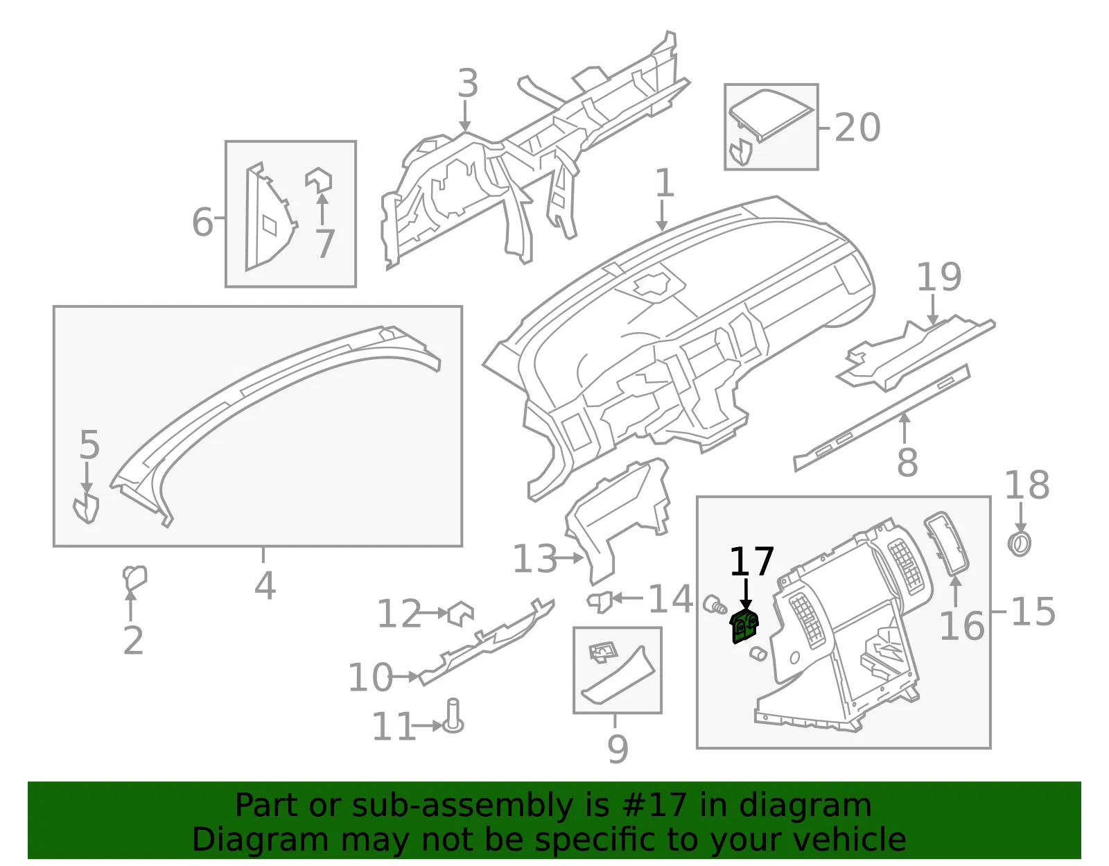 Ignition Starter Switch Bracket - Ford (da8z11a669a)