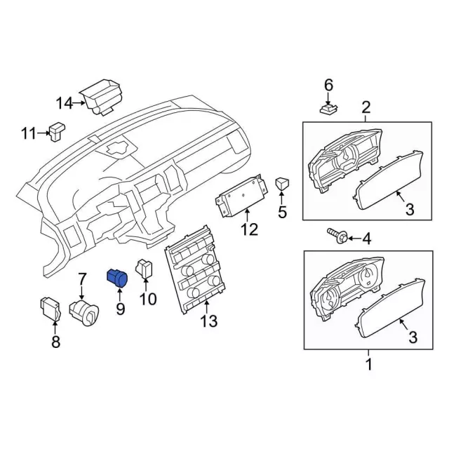 Lock Switch - Ford (da8z432a38aa)