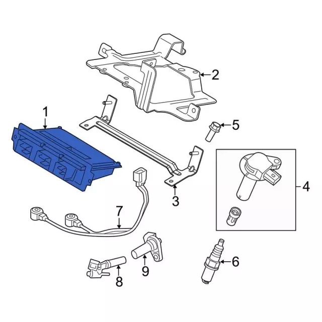 Engine Control Module (ECM) - Ford (db5z12a650vanp)