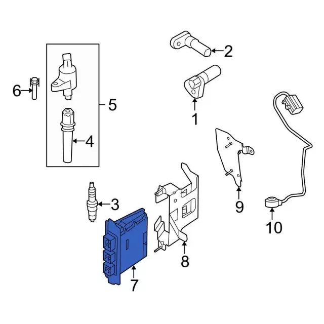 Engine Control Module (ECM) - Ford (dc2z12a650abg)