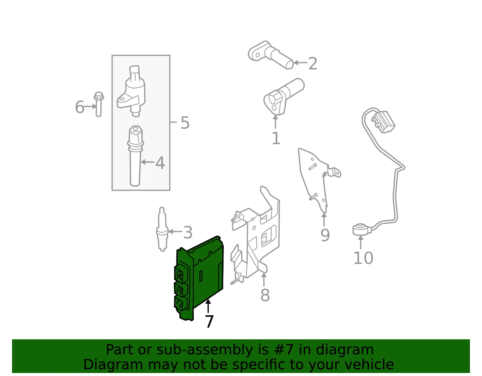 Engine Control Module (ECM) - Ford (dc2z12a650abg)