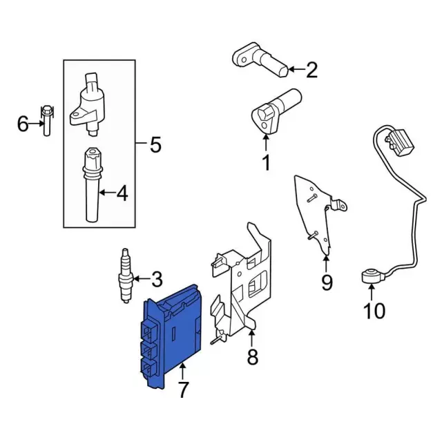 Engine Control Module (ECM) - Ford (dc2z12a650se)