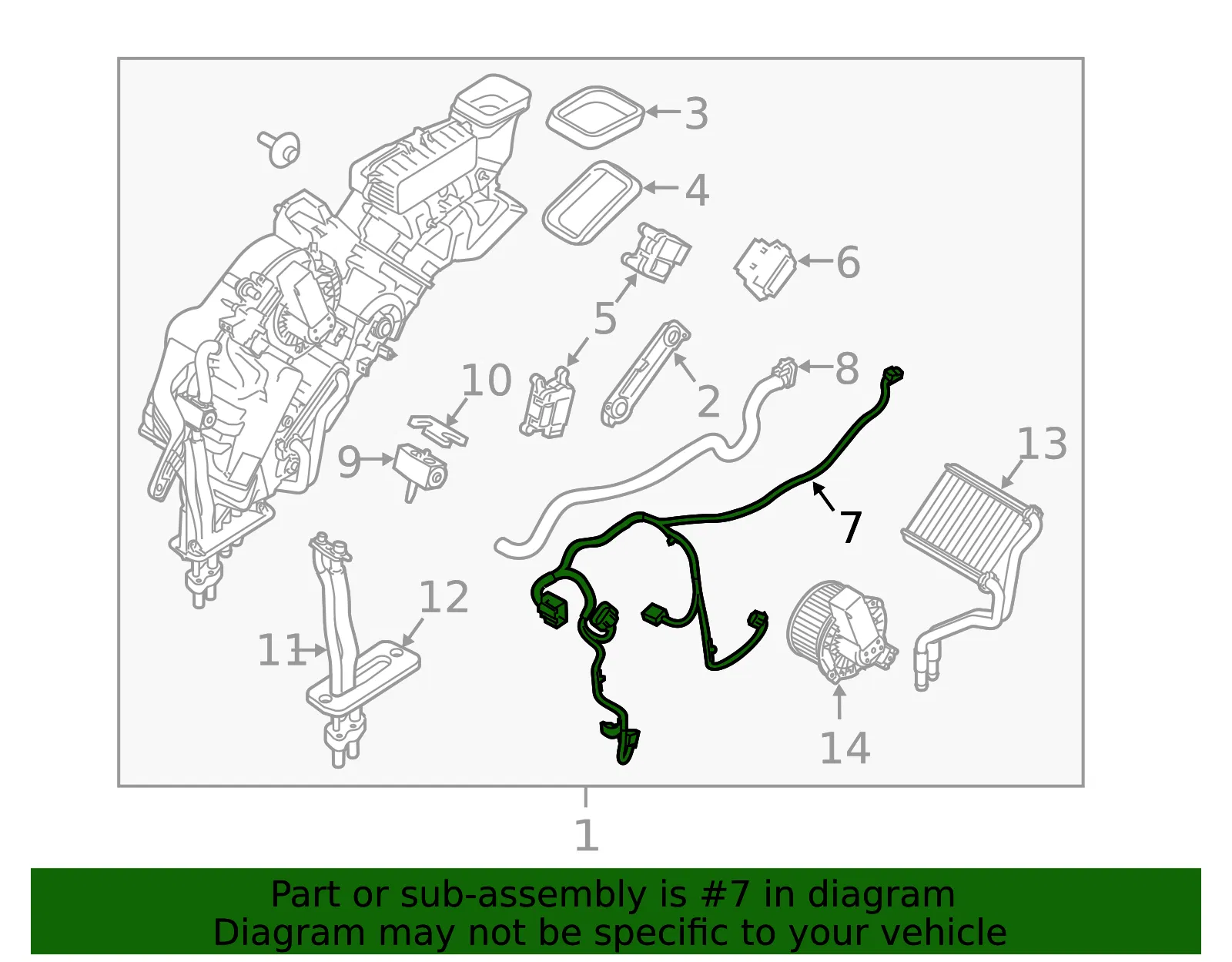 Wire Harness - Ford (de9z19949a)