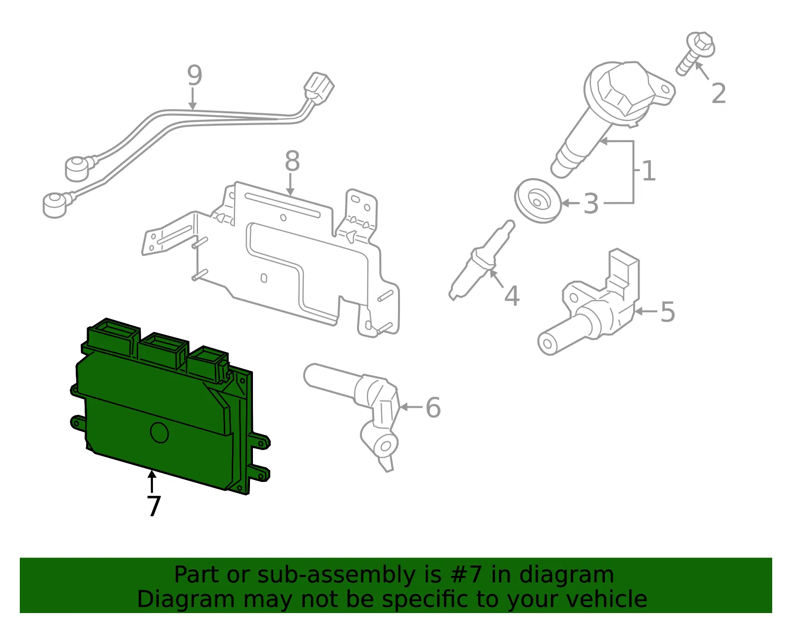 Engine Control Module (ECM) - Ford (dk4z12a650barm)