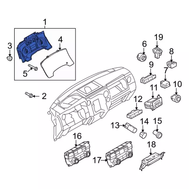 Cluster Assembly - Ford (dl3z10849la)