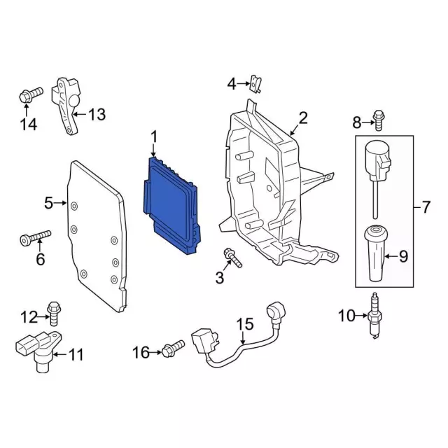 Engine Control Module (ECM) - Ford (dm5z12a650dd)