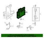 Engine Control Module (ECM) - Ford (dp5z12a650rh)
