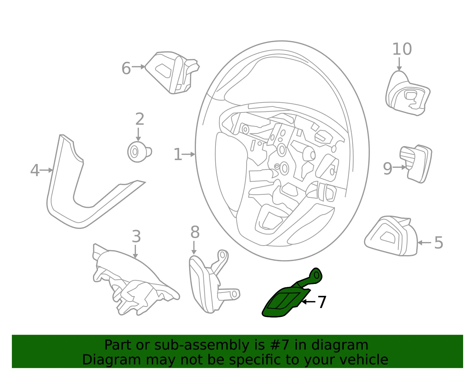 Switch Assembly Control - Ford (dp5z9c888eb)